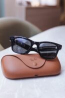 Armação de Óculos Unisex RAY-BAN META em Acetato - Cor: Preto Brilhante - Formato: Quadrado, com Cantos Suavemente Arredondados